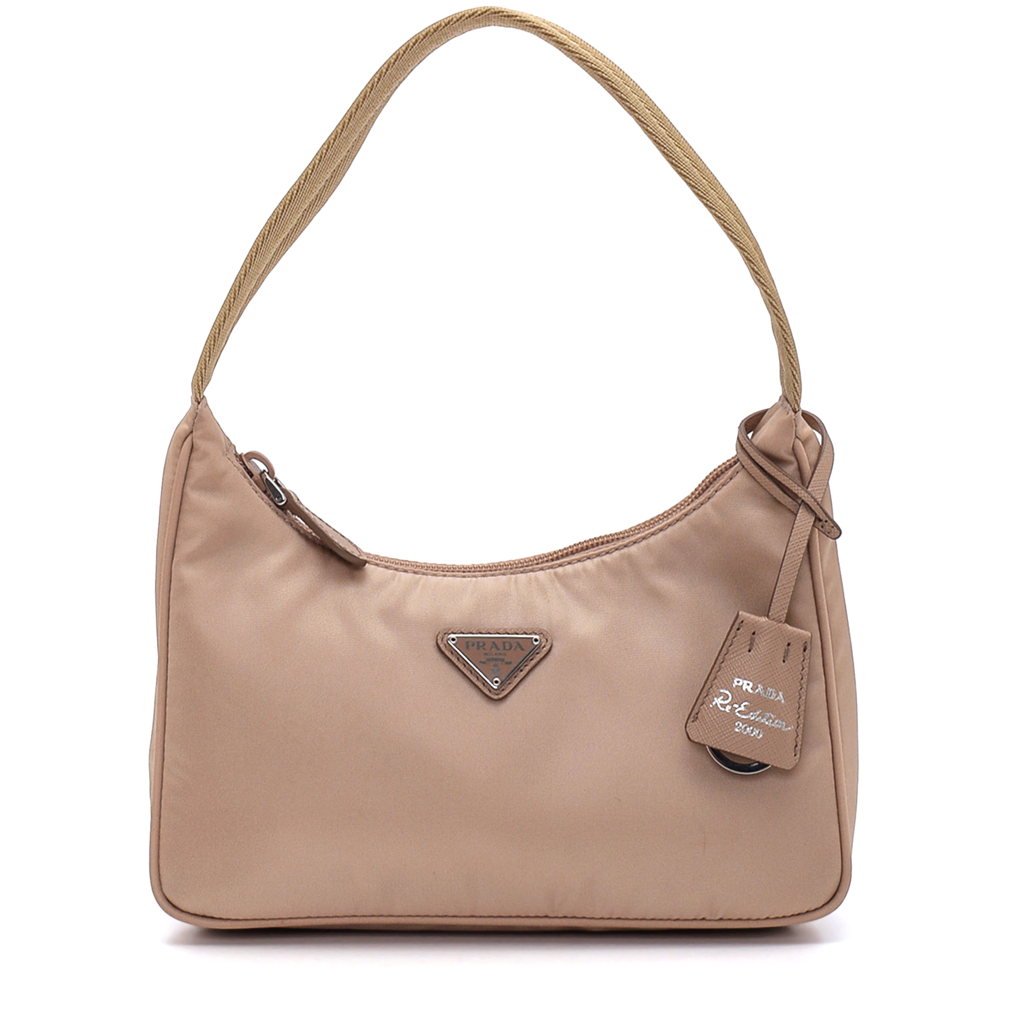 Prada - Beige Re Edition Nylon Bag 